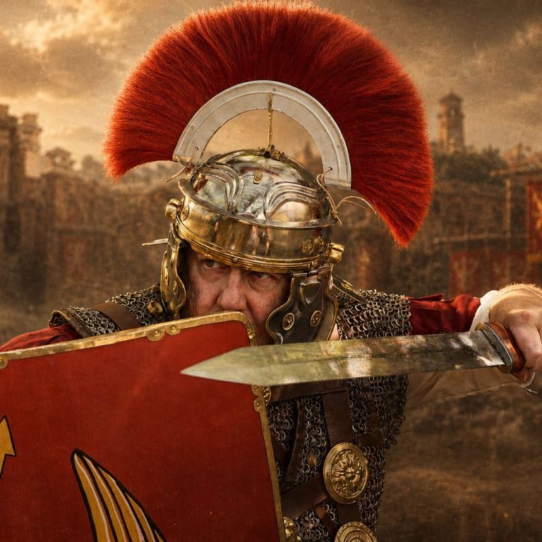 The Immersium | Roman Centurion in full battle dress. Roman Centurion in full battle dress.